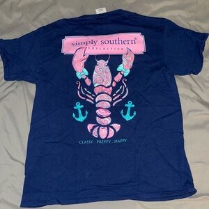 Simply Southern Navy Lobster T-Shirt